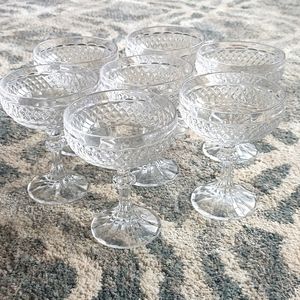 Vintage Crystal Glassware Goblets Stemware Glasses